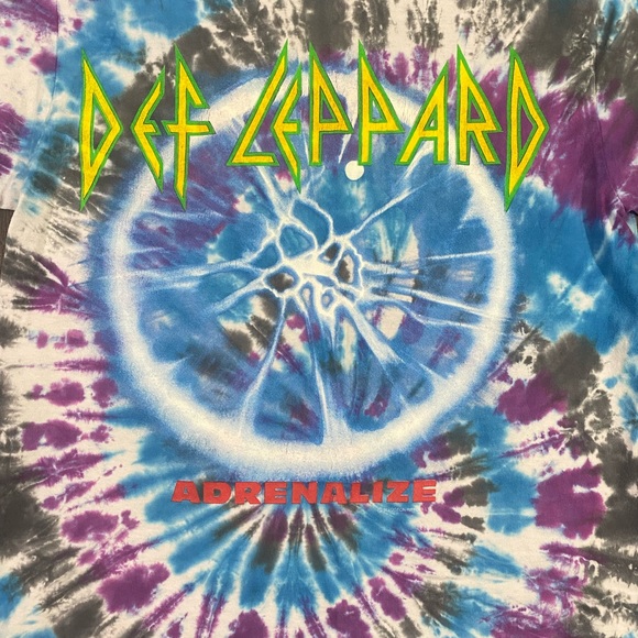 DEF LEPPARD 1992 Vintage T-Shirt Adrenalize RARE Tee - Picture 3 of 4